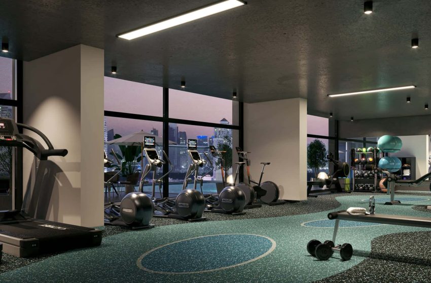 Gym / Fitness Center at The Hub