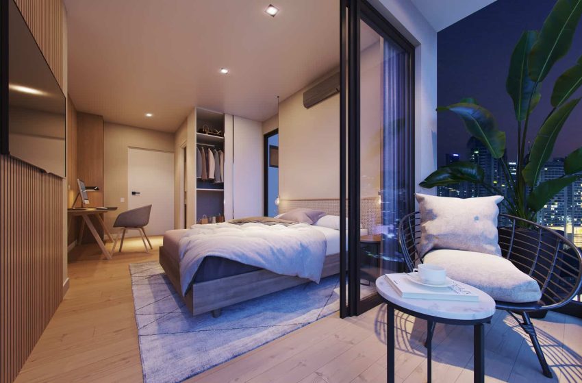 luxury bedroom at The Hub