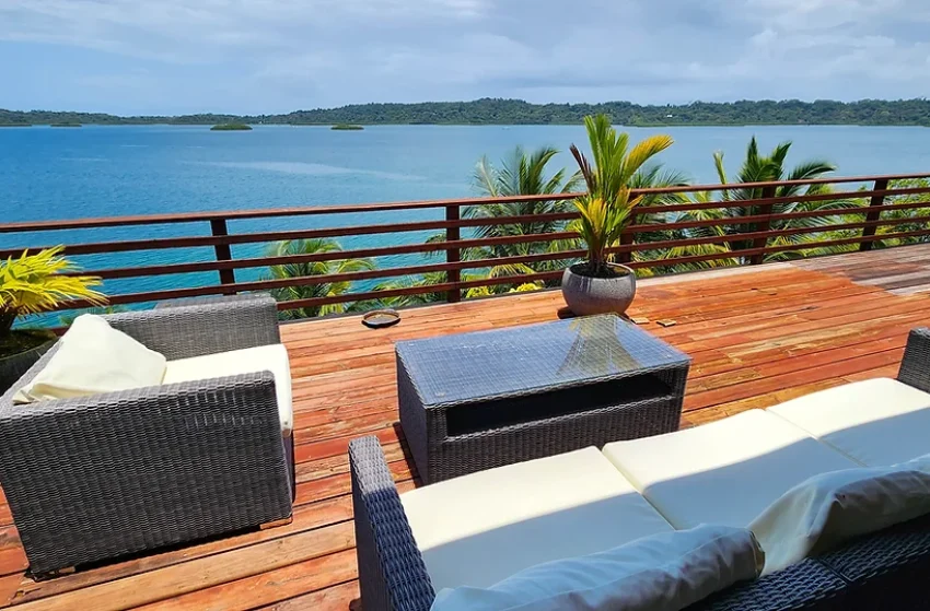 beach home in bocas del toro house on isla solarte panama ocean view terrace